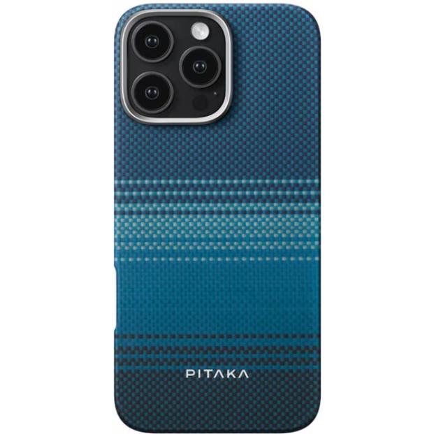 Pitaka Magsafe Cover (Apple iPhone 16 Pro), Smartphone Hülle, Blau