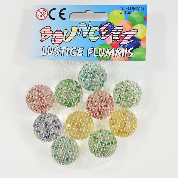 Actual product image Magni Flummis Bouncerz D25mm with glitter 10 net