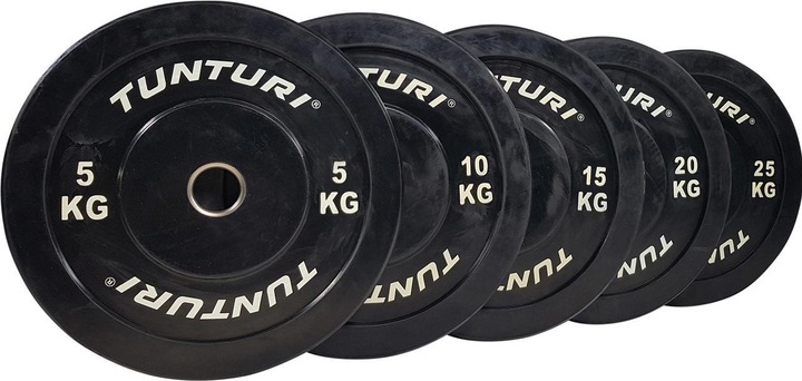 Actual product image Tunturi Bumper Plate Hantelscheiben 50 mm 25 kg (1 x 25 kg)