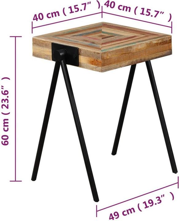 Image du produit vidaXL Beistelltisch (40 x 49 x 60 cm)