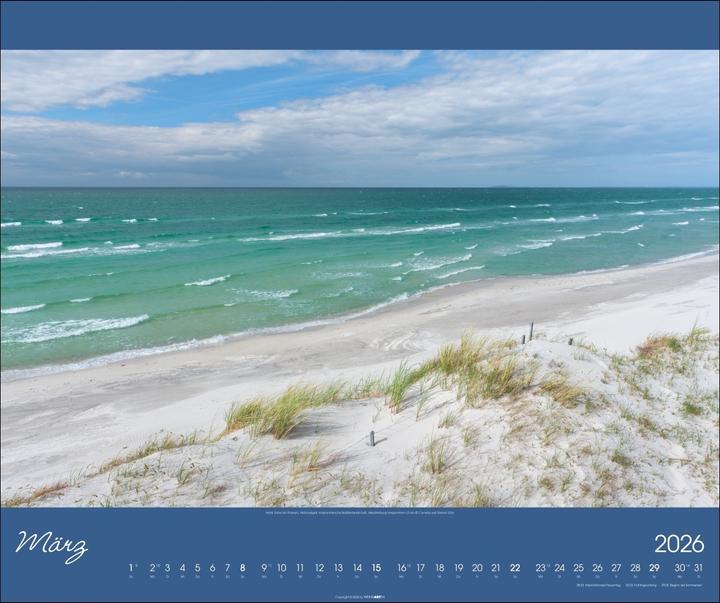 Produktbild Ostsee Kalender 2026 (55 x 46 cm, Harter Einband, Deutsch)
