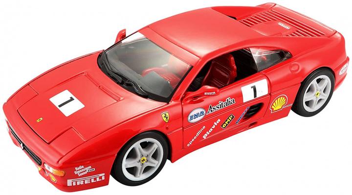 Actual product image Bburago Ferrari R&P F355 Challenge Racing 1/24 red