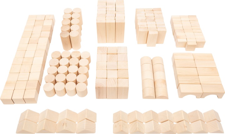 Actual product image small foot Wooden building blocks nature