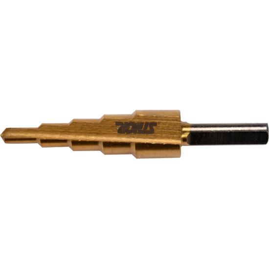 Sthor, Bohrereinsatz, HSS Stufenbohrer 4-20mm titanbeschichtet 22611 (4-20mm)