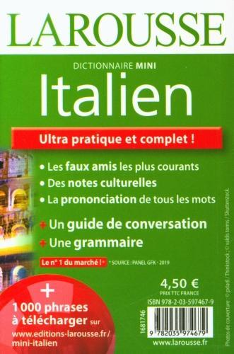 Produktbild mini italien : français-italien et vv (Collectif, Französisch)