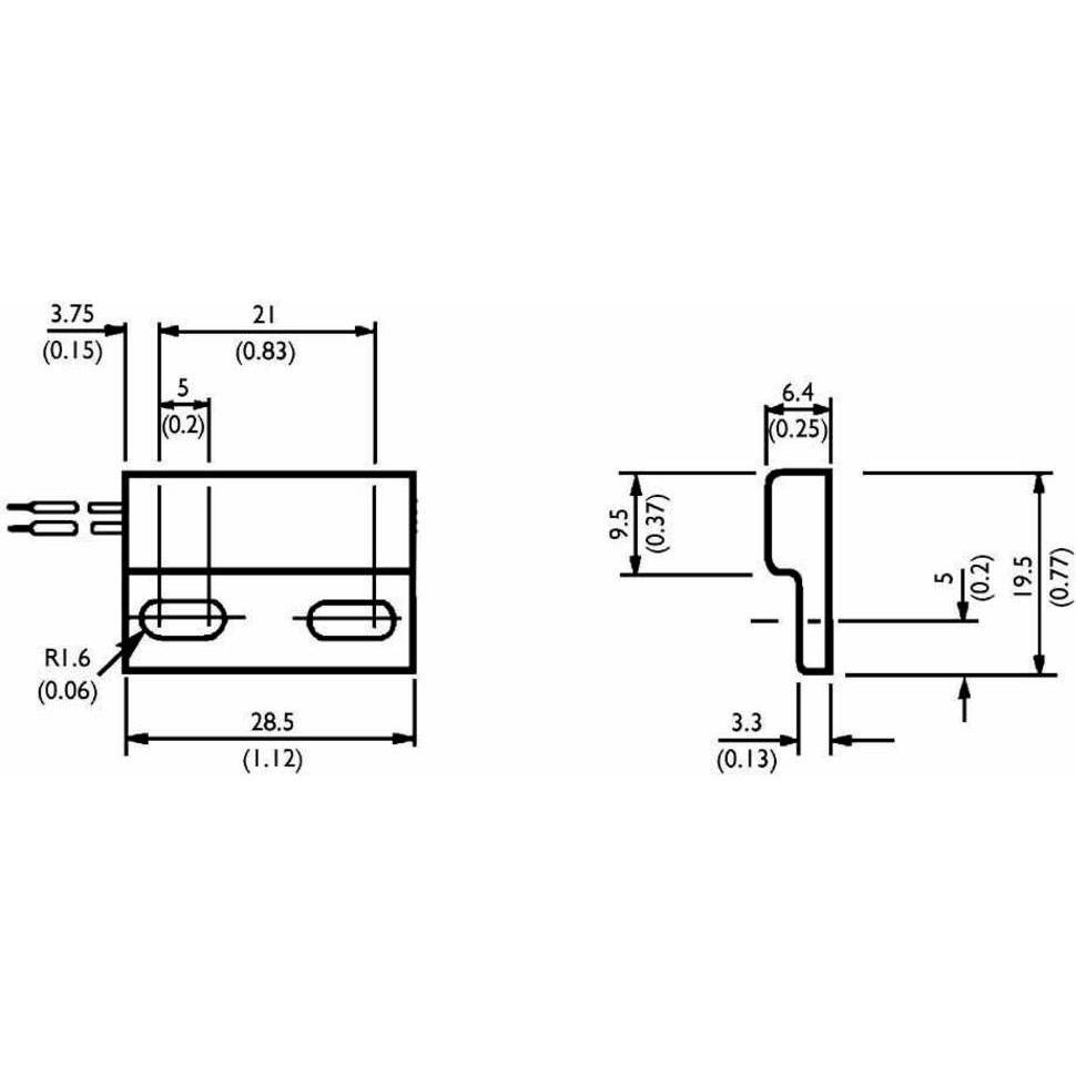 Thumbnail - TE Connectivity Sensor PS2021 Reed-Kontakt 1 Öffner 100 V/AC 0.3 A 3 W, Relais