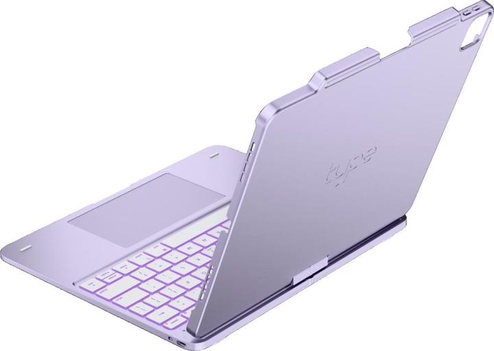 Actual product image Typecase Flexbook Touch Case with Keyboard for iPad Air 13" M2 2024 / M3 2025 / M4 2026 light purpl (Eng. Int., Apple iPad Air 13 2024, Apple iPad Air 13 2025, Apple iPad Air 13 2026)