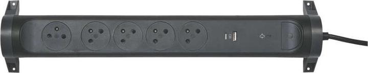 Image du produit Legrand Przedłużacz 5x2PZ +USB A/C 1,5m czarny (1.50 m)