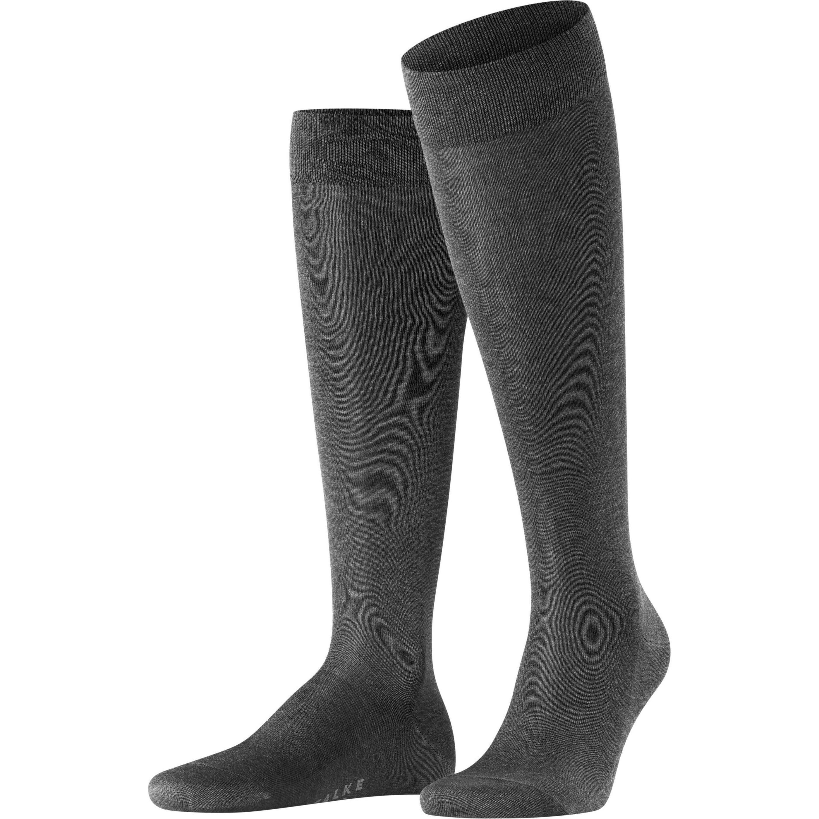 Falke, Herren, Socken, Tiago Kniesocke, Grau, (Einzelpack, 45 - 46)