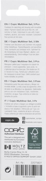Image du produit Copic Multiliner (Noir, 3 x)