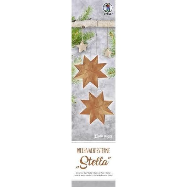 Magni, Bastelpapier, Ursus 16150000 - Weihnachtsstern Stella Crush Paper, kupfer / rot, 120 g, ca. 7 x 30 cm, 33 Blatt, ...