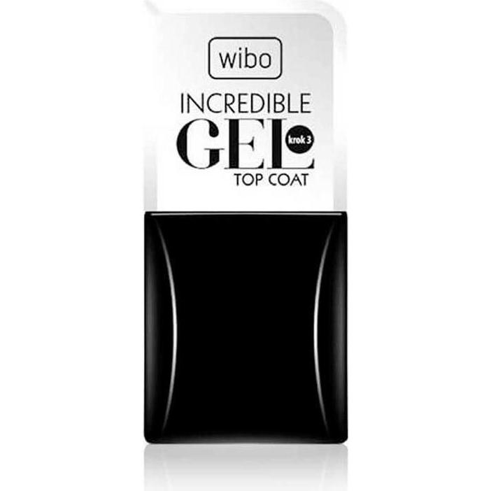 Wibo, Smalto per unghie, Incredibile Gel Top Coat preparat utwardzający do paznokci 8,5ml (Topcoat)