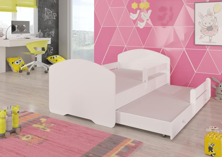 Actual product image ADRK Furniture Double Bed with Railing and Mattresses PEPE II 160x80 (80 x 160 cm)