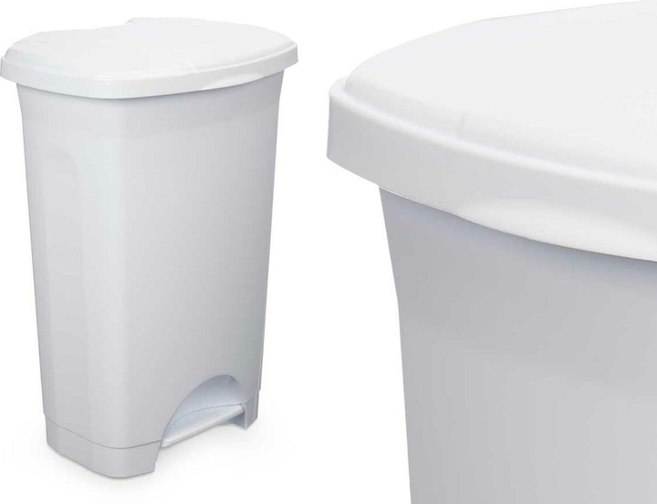 Produktbild Natec Papierkorb mit Pedal Weiss Kunststoff 50 L (3 Stück) (50 l)