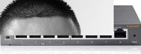 Actual product image TP-Link Tl-Sg108pe (8 ports)
