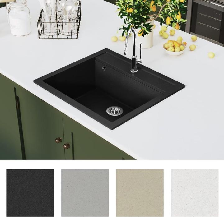 Produktbild vidaXL Tomasine (Einbauspüle, 51 cm)