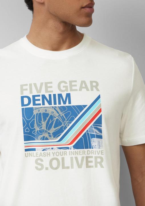 Actual product image S.Oliver T-Shirt Baumwoll-T-Shirt mit Frontprint (M)