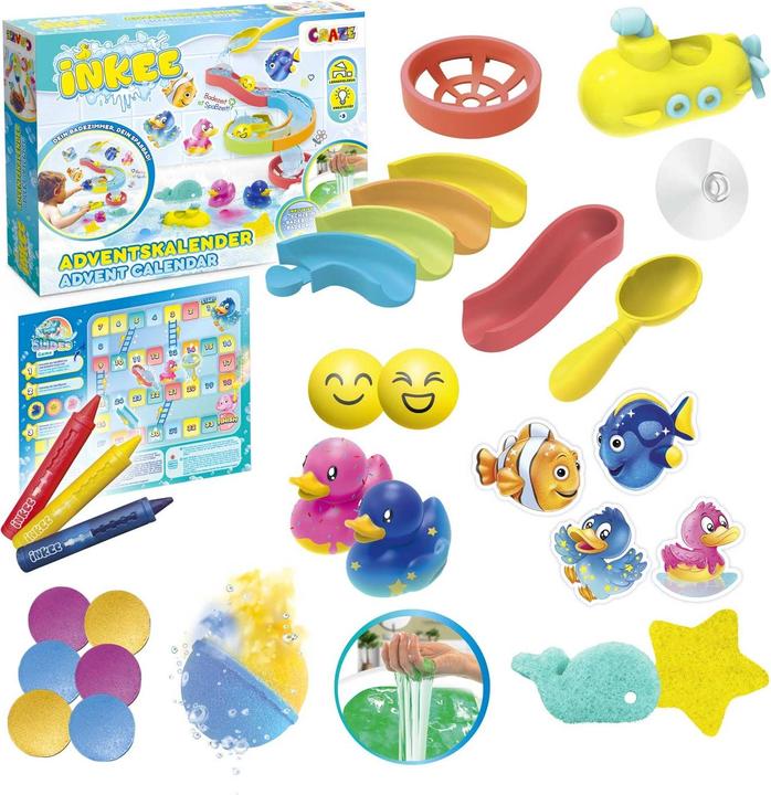 Produktbild Craze Adventskalender Inkee Badespielzeug