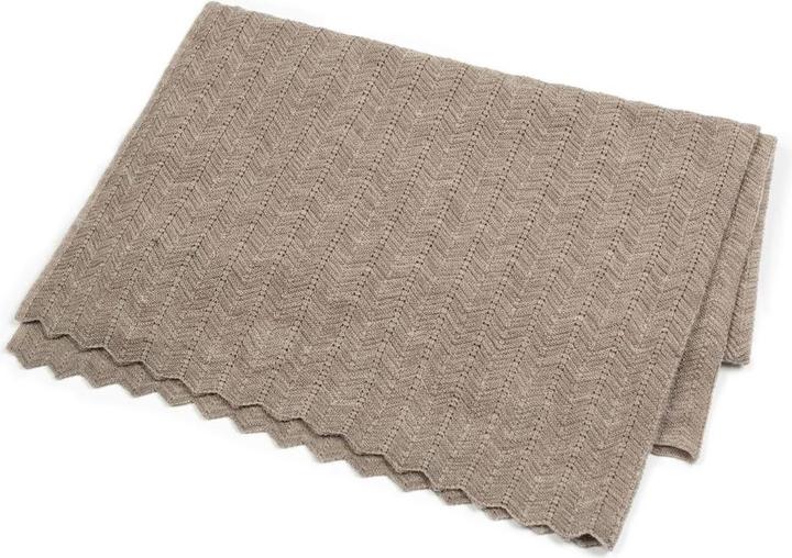 Smallstuff Baby Blanket Fishbone Laine mérinos (80 x 100 cm)