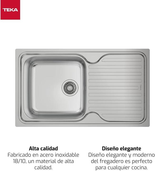 Produktbild Teka Classic 1C 1E (Einbauspüle mit Abtropffläche, 86 cm, 50 cm)