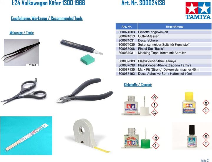 Actual product image Tamiya Vw 1300 1966
