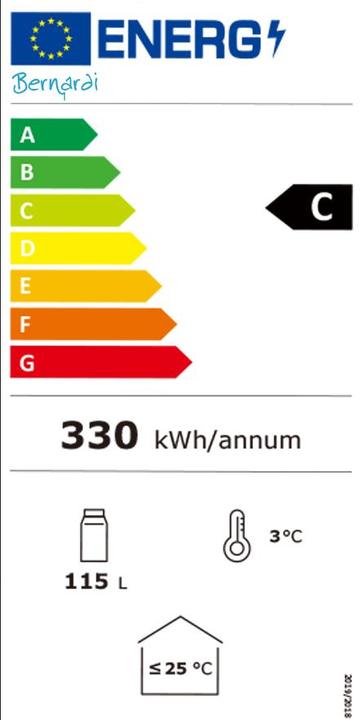 Energy Label Kibernetik Beverage refrigerator (115 l)