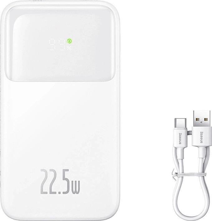 Actual product image Baseus Powerbank Comet 10000mAh, 22.5W (white) (10000 mAh, 22.50 W)