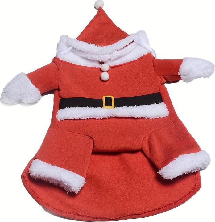 Immagine prodotto Alopini Tuta invernale da Babbo Natale per animali domestici con cappello, calda giacca Onesie per cani (XL, Cappotto per cani)