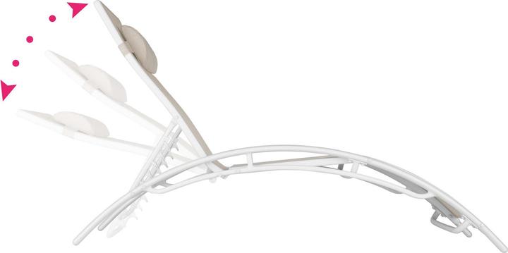 Image du produit tectake Chaise longue de jardin (158 cm)