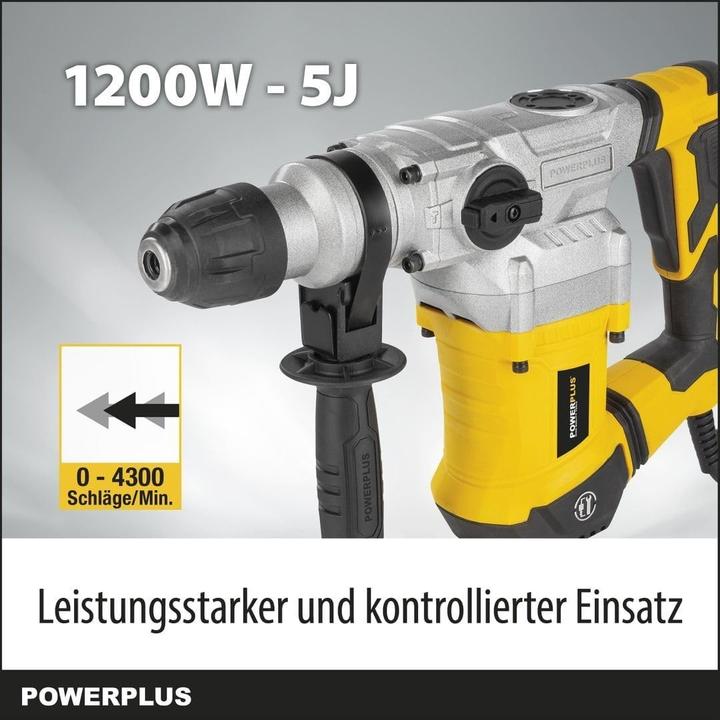 Produktbild Powerplus POWX11721 Bohrhammer 1200W - 6 Acc.