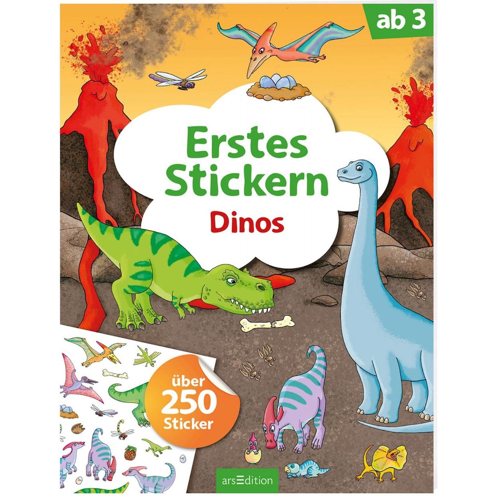 Ars Edition, Sticker, Erstes Stickern Dinos