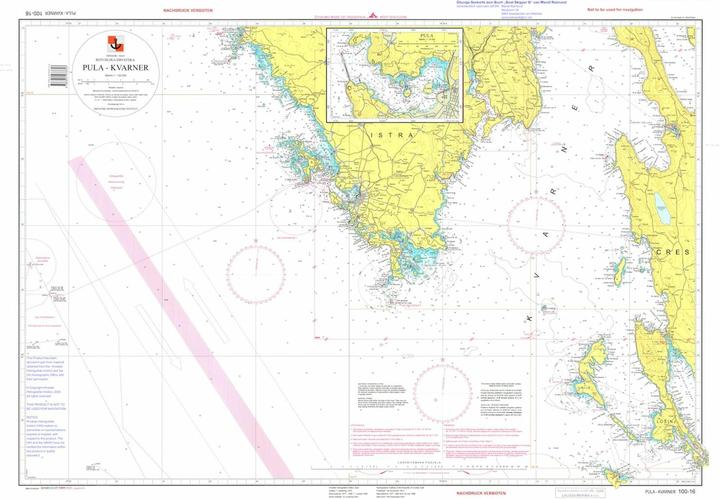 Produktbild bungs-Seekarte Pula - Kvarner 100-16 (Deutsch, Kroatisch, Raimund Mandl, 2024)