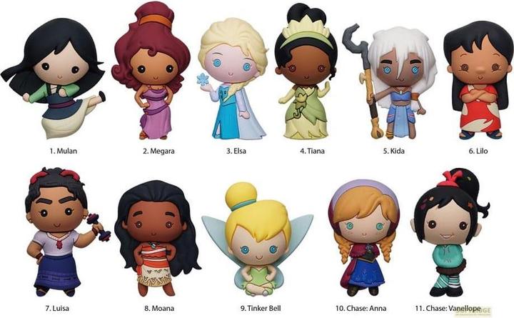 Produktbild Monogram Int. Disney Girls Power 3D PVC-Taschenanhänger Posters Series 57 Display (24)