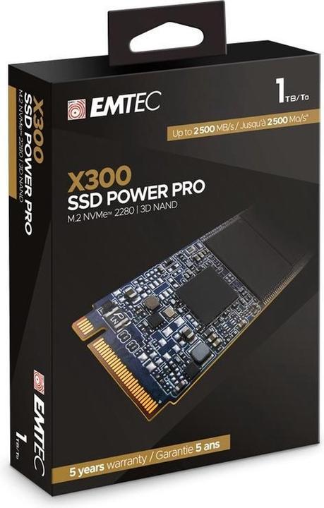 Image du produit Emtec Power Pro X300 (1000 Go, M.2 2280)