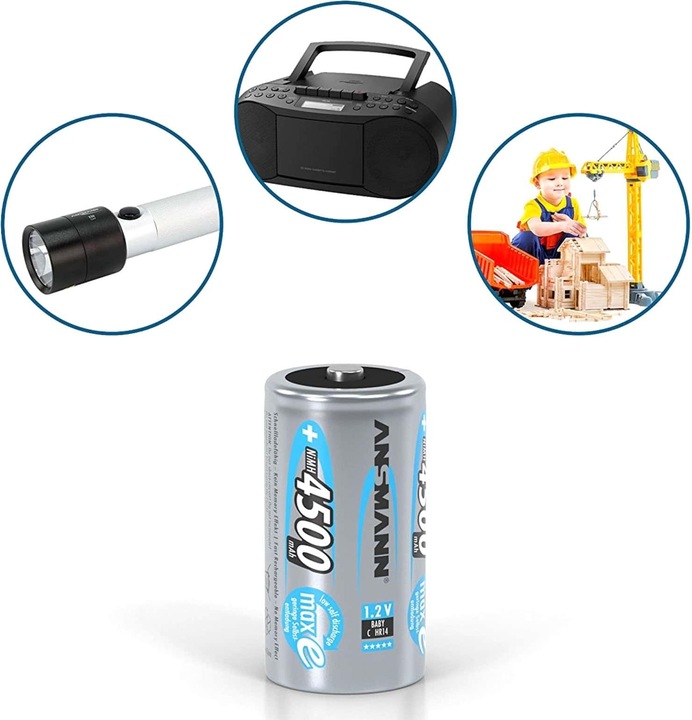 Produktbild Ansmann Baby C (2 Stk., C, 4500 mAh)