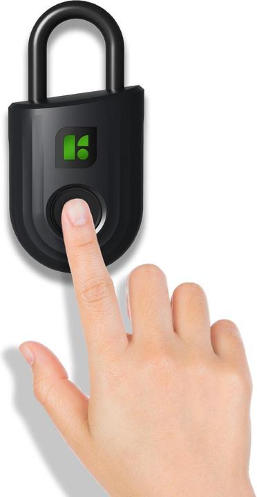 Igloohome Lucchetto Lite, impronta digitale, nero