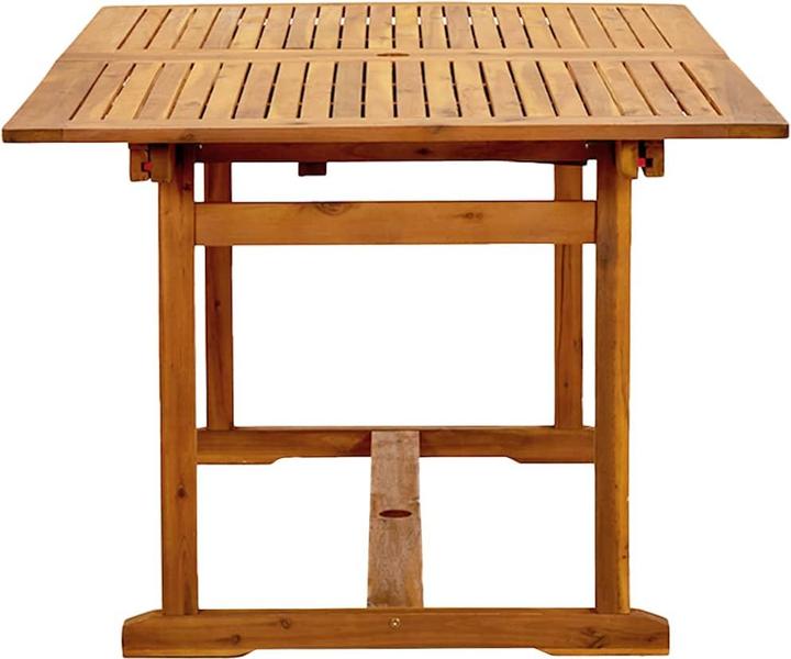 Immagine prodotto vidaXL Mobili da giardino set da pranzo set da giardino 7 pezzi in legno massiccio di acacia textilene (100 cm)