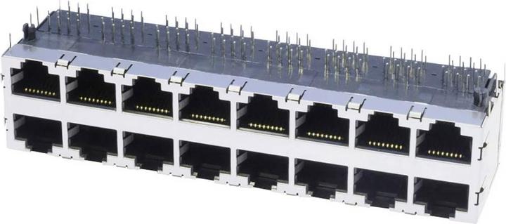Produktbild connect RJ45-Steckverbinder 3022S8 Buchse, Einbau horizontal Polzahl 8P8