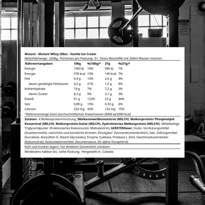 Produktbild Mutant Whey Protein (Vanille, 1 x, 2268 g)