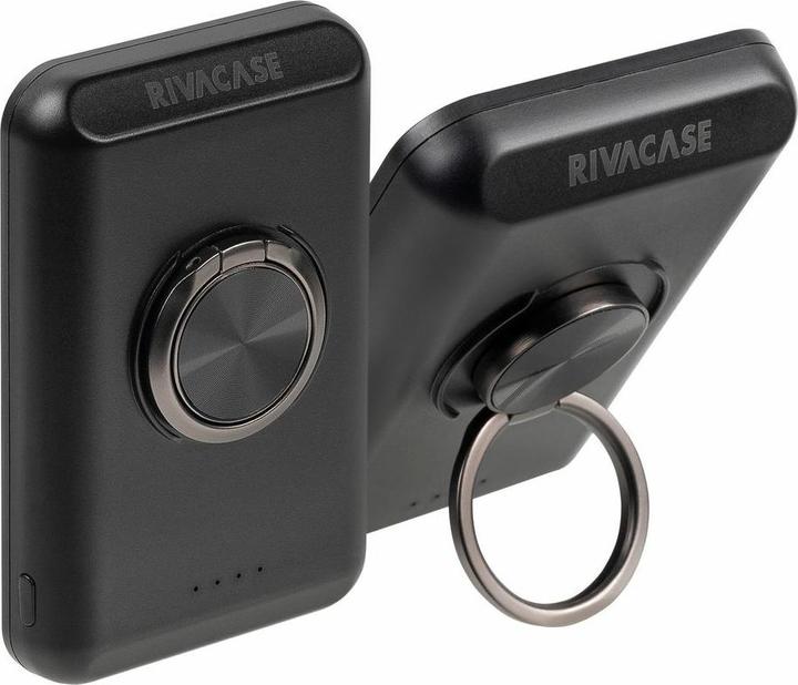 Immagine prodotto Rivacase VA2603 Powerbank wireless Magsafe Qi 15W, batteria esterna con ricarica rapida QC/PD 22.5W 5000 mAh (5000 mAh, 22.50 W, 18.50 Wh)