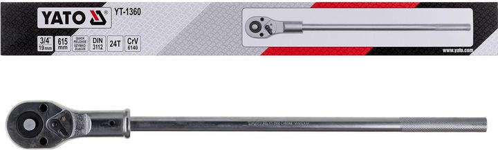Productafbeelding Yato RATCHET HANDLE 34x500MM (1/4")