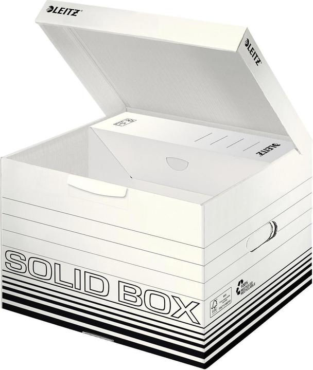 Produktbild Leitz Archivbox Karton Weiss, Schwarz 10 St. (A4)