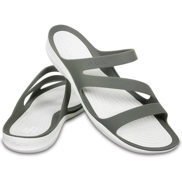 Thumbnail - Crocs, Damen, Sandalen, Swiftwater, Grau, (34, 35)