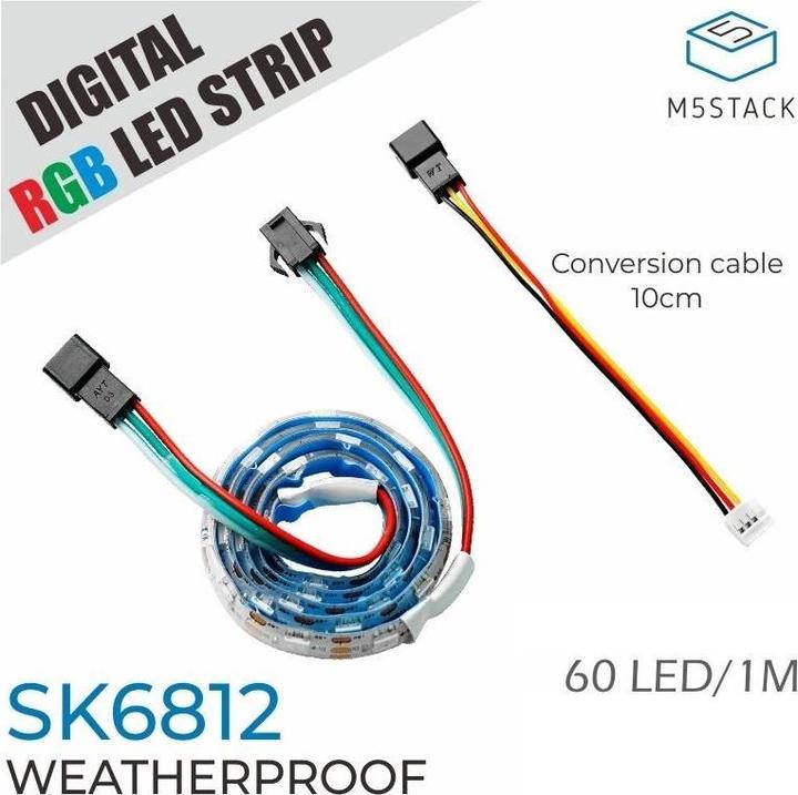 Actual product image M5Stack Digital RGB LED Strip SK6812 1 m