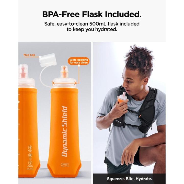 Actual product image Spigen Dynamic Shield Running Vest (L-XL), active black (L, XL)