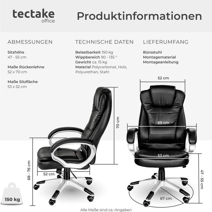 Immagine prodotto tectake Poltrona esecutiva