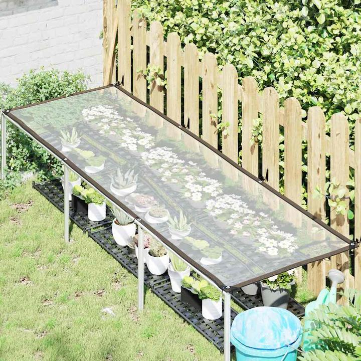 Produktbild vidaXL Transparente Plane mit Ösen 1x3 m Polyethylen durchsichtige Plane (100 x 300 cm)