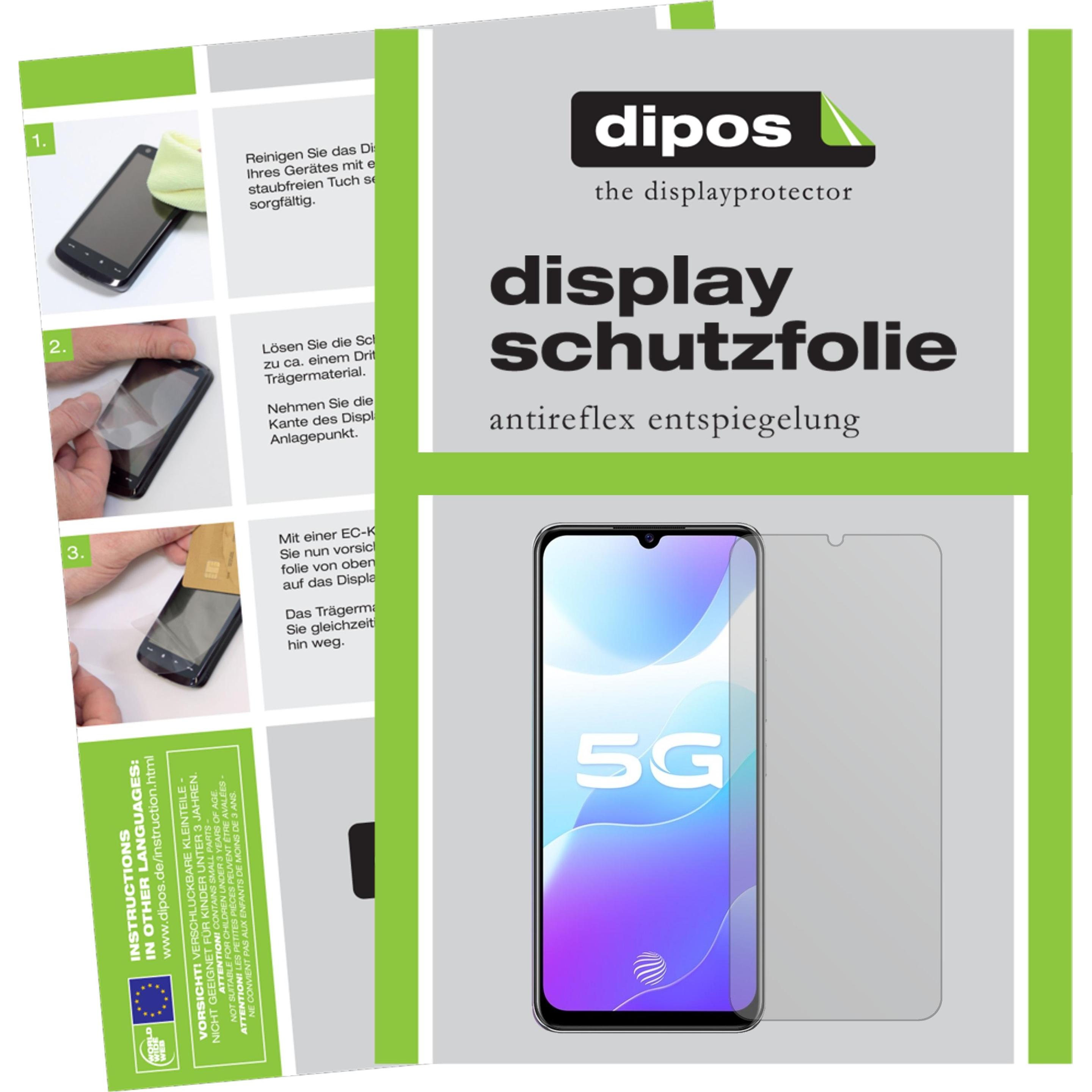Dipos Displayschutzfolie Antireflex (6 Stück, Vivo S7e 5G), Smartphone Schutzfolie, Transparent