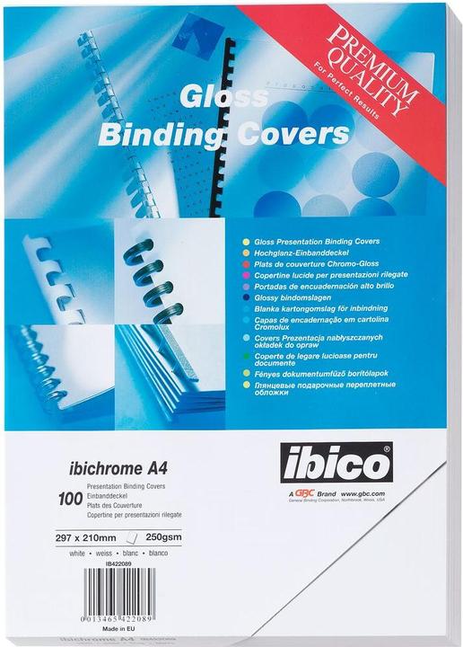Produktbild GBC HiGloss Umschlagmaterial weiss/weiss
