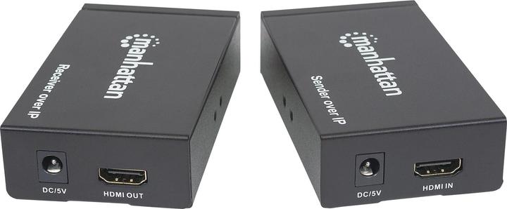 Actual product image Manhattan 1080p HDMI over IP Extender Kit Extends the 1080p signal with a switch and a network c...